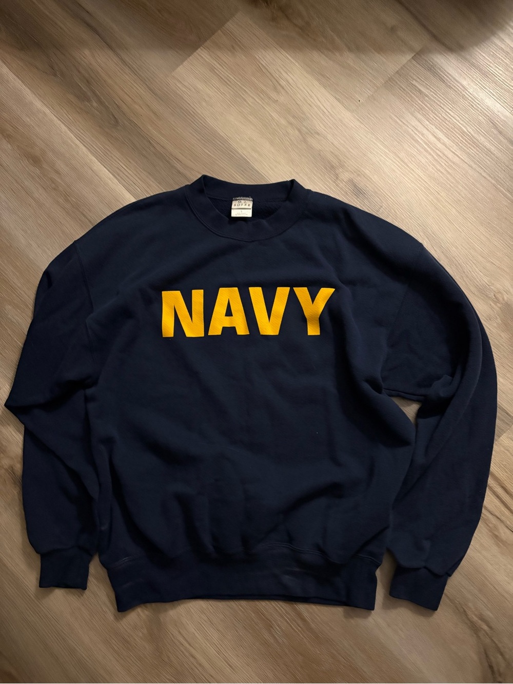 vintage navy crewneck